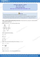 Đề thi giữa kì 1 Toán 12 - Đề số 10
